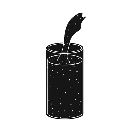 Vector design of smoothie and seaweed symbol. Set of smoothie and green stock vector illustration.のイラスト素材
