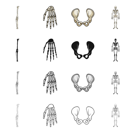 Isolated object of medicine and clinic icon. Collection of medicine and medical vector icon for stock.のイラスト素材