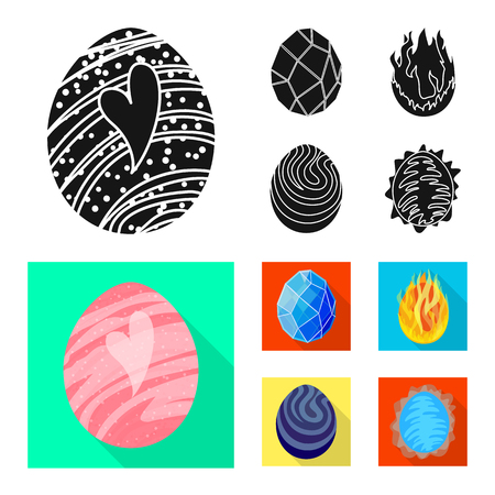 Isolated object of animal and prehistoric icon. Collection of animal and cute  stock symbol for web.のイラスト素材