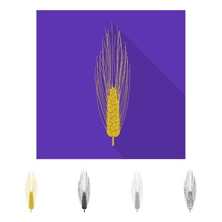 Vector design of agriculture and farming symbol. Collection of agriculture and plant  stock symbol for web.のイラスト素材