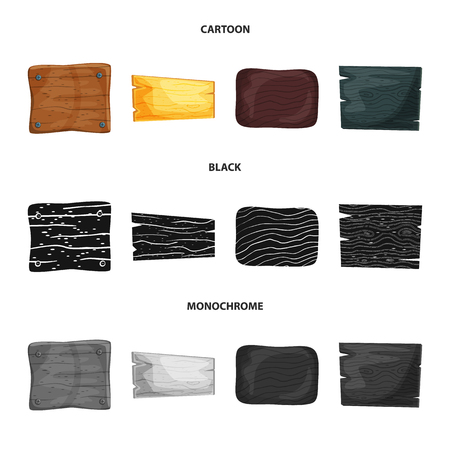 Isolated object of raw  and forest  symbol. Set of raw  and hardwood stock vector illustration.のイラスト素材