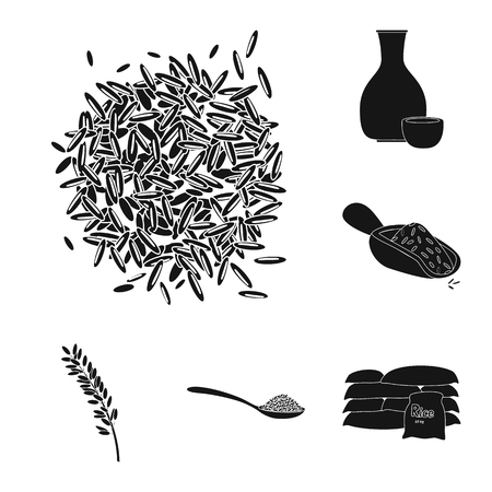 Isolated object of diet and cooking icon. Set of diet and organic vector icon for stock.のイラスト素材