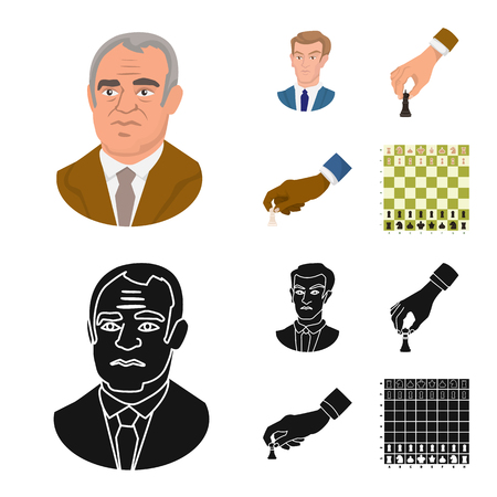 Vector design of checkmate and thin icon. Collection of checkmate and target vector icon for stock.のイラスト素材