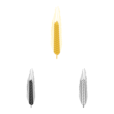 Isolated object of agriculture and farming sign. Set of agriculture and plant  vector icon for stock.のイラスト素材