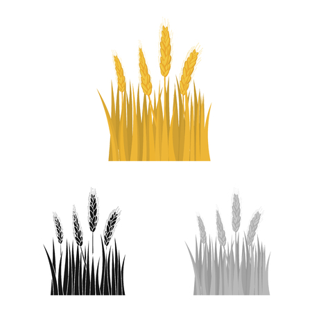Vector illustration of agriculture and farming logo. Set of agriculture and plant  stock vector illustration.のイラスト素材