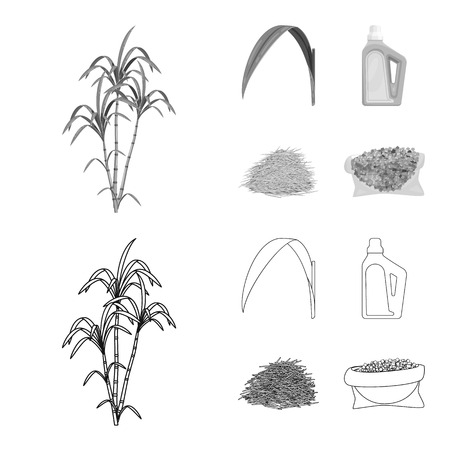 Vector illustration of farm and agriculture  symbol. Set of farm and technology stock symbol for web.のイラスト素材