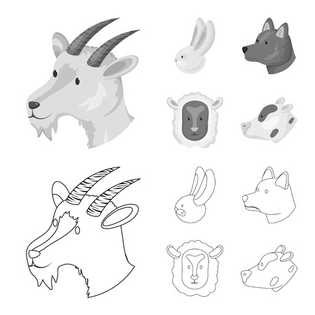 Isolated object of agriculture and breeding sign. Collection of agriculture and organic  vector icon for stock.のイラスト素材