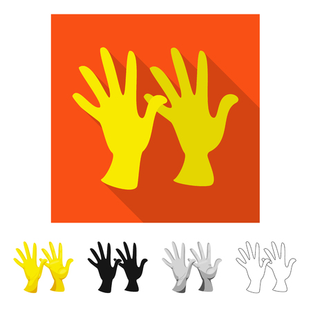 Isolated object of silhouette and safety icon. Collection of silhouette and comfort vector icon for stock.のイラスト素材