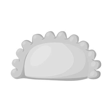 Isolated object of pierogi and Russian symbol. Collection of pierogi and breakfast  stock symbol for web.のイラスト素材