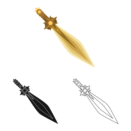 Vector design of game  and armor  logo. Set of game  and blade  vector icon for stock.のイラスト素材