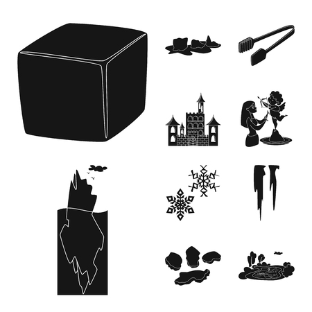 Vector design of cold  and transparent  symbol. Collection of cold  and water  stock symbol for web.のイラスト素材