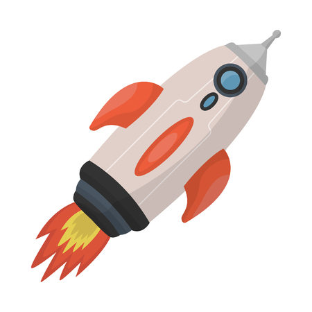 Vector design of rocket and launch  symbol. Set of rocket and spaceship stock vector illustration.のイラスト素材