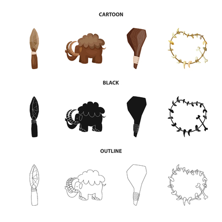 Vector design of evolution  and prehistory. Set of evolution  and development  stock vector illustration.のイラスト素材