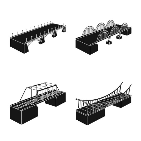 Vector illustration of construct and side sign. Set of construct and architecture vector icon for stock.のイラスト素材