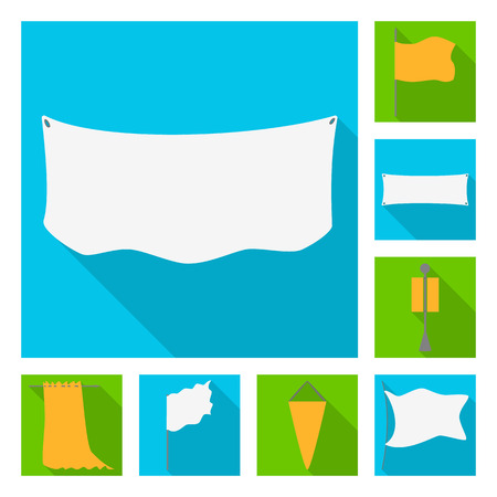 Vector illustration of fabric  and white  icon. Collection of fabric  and presentation stock vector illustration.のイラスト素材