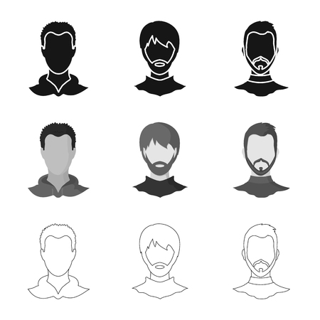 Isolated object of professional and photo sign. Set of professional and profile vector icon for stock.のイラスト素材