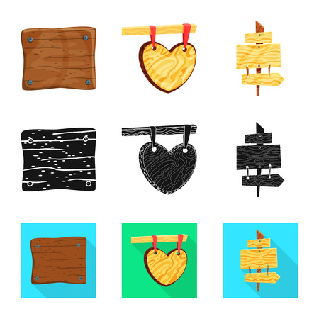 Vector illustration of raw  and forest  logo. Collection of raw  and hardwood vector icon for stock.のイラスト素材
