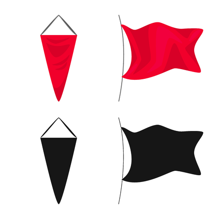 Vector illustration of texture and presentation symbol. Collection of texture and media  stock symbol for web.のイラスト素材