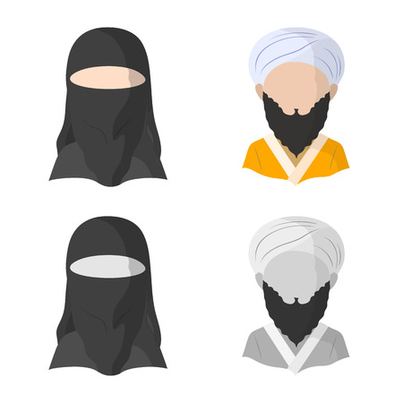 Vector design of imitator and resident symbol. Collection of imitator and culture stock symbol for web.のイラスト素材