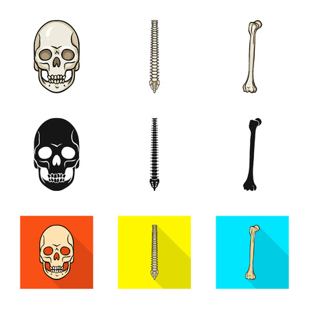 Vector design of medicine and clinic logo. Set of medicine and medical vector icon for stock.のイラスト素材