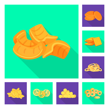 Vector design of Oktoberfest and bar sign. Set of Oktoberfest and cooking vector icon for stock.のイラスト素材