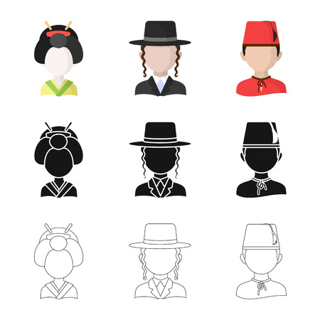 Isolated object of imitator and resident logo. Collection of imitator and culture vector icon for stock.のイラスト素材