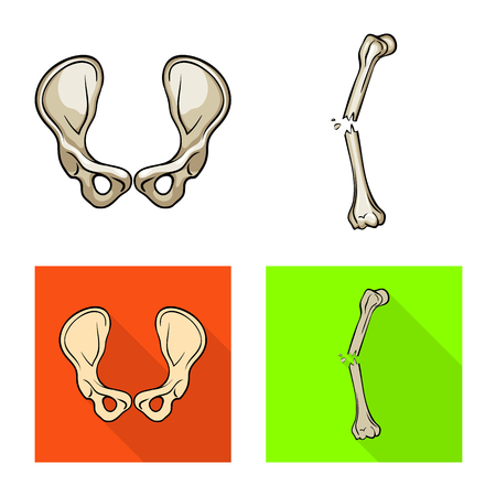 Vector illustration of medicine and clinic symbol. Set of medicine and medical vector icon for stock.のイラスト素材