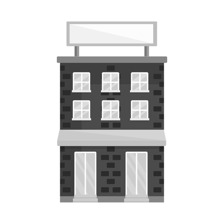 Vector illustration of house and brick logo. Collection of house and pane   vector icon for stock.のイラスト素材