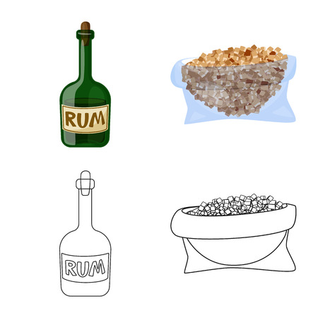 Vector illustration of farm and agriculture  logo. Set of farm and technology stock symbol for web.のイラスト素材