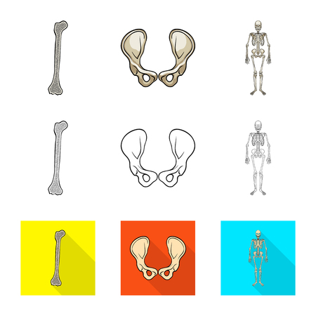 Isolated object of medicine and clinic symbol. Set of medicine and medical vector icon for stock.のイラスト素材