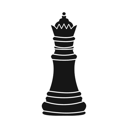 Vector illustration of queen and board sign. Collection of queen and mate vector icon for stock.のイラスト素材