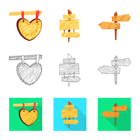 Vector design of raw  and forest  icon. Set of raw  and hardwood stock vector illustration.のイラスト素材