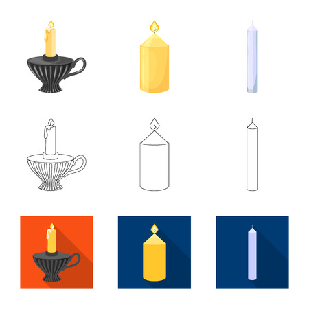 Vector design of relaxation and flame symbol. Set of relaxation and wax vector icon for stock.のイラスト素材