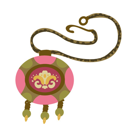 Vector illustration of Georgian and amulet icon. Collection of Georgian and round  stock vector illustration.のイラスト素材