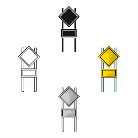 Sign single icon in cartoon,black style.Sign vector symbol stock illustration web.のイラスト素材