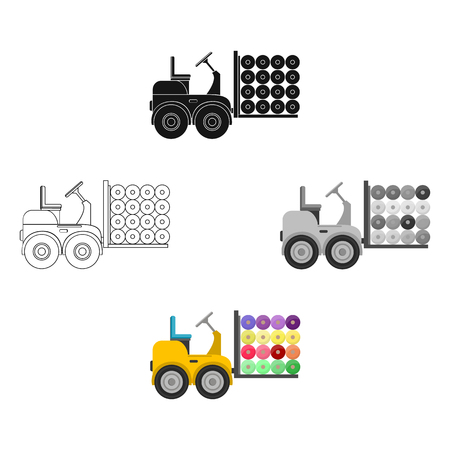 Machine, single icon in cartoon,black style.Machine vector symbol stock illustration web.のイラスト素材