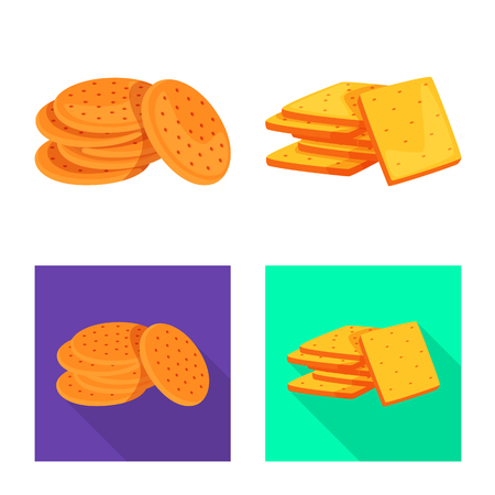Vector design of Oktoberfest and bar logo. Set of Oktoberfest and cooking vector icon for stock.のイラスト素材
