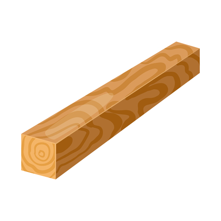 Vector design of timber and piece icon. Set of timber and section  stock symbol for web.のイラスト素材