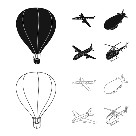 Vector design of transport and object symbol. Collection of transport and gliding  vector icon for stock.のイラスト素材