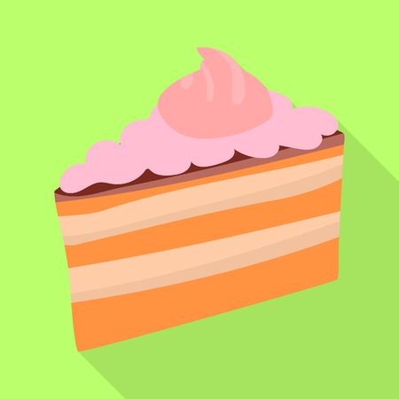 Isolated object of piece  and pie  symbol. Collection of piece  and dessert  stock symbol for web.のイラスト素材