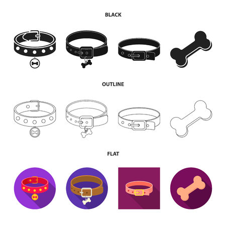 Vector design of pet and accessories symbol. Collection of pet and shop stock vector illustration.のイラスト素材