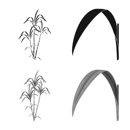 Vector design of farm and agriculture  sign. Set of farm and technology stock symbol for web.のイラスト素材