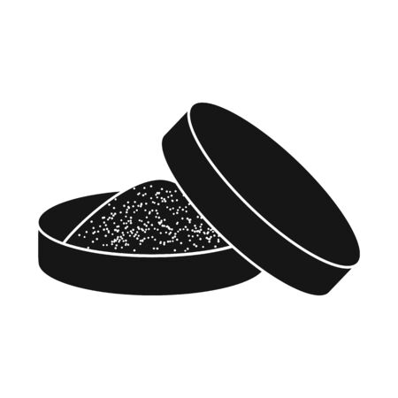 Isolated object of snuff and delivery logo. Set of snuff and round  vector icon for stock.のイラスト素材