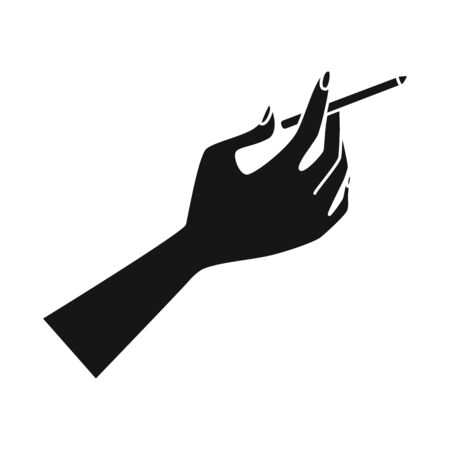 Vector illustration of hand  and arm logo. Set of hand  and break  stock symbol for web.のイラスト素材