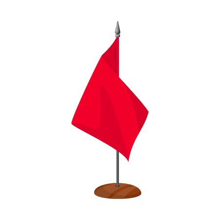 Vector design of flag and cloth icon. Collection of flag and rectangle  stock vector illustration.のイラスト素材