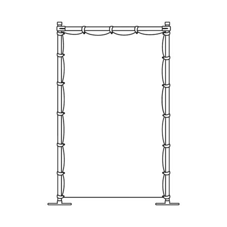 Vector design of banner and screen sign. Collection of banner and wall vector icon for stock.のイラスト素材