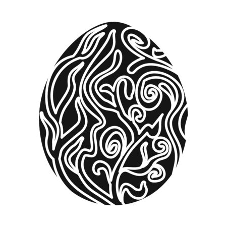 Isolated object of egg and dragon icon. Collection of egg and easter stock vector illustration.のイラスト素材