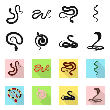 Isolated object of mammal and danger symbol. Set of mammal and medicine stock vector illustration.のイラスト素材