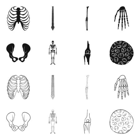 Vector illustration of medicine and clinic icon. Collection of medicine and medical vector icon for stock.のイラスト素材