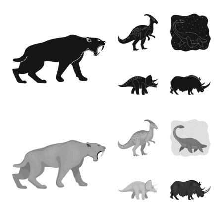 Vector illustration of animal and character symbol. Collection of animal and ancient stock vector illustration.のイラスト素材